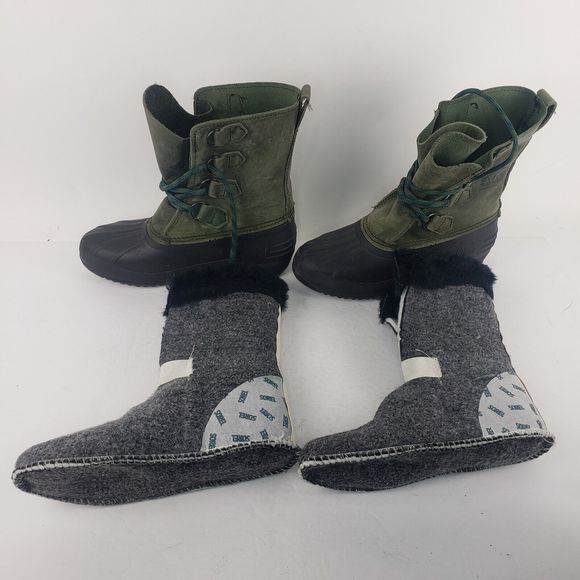 Sorel Vintage Leather Duck Snow Boots Women's Size 6 - Picture 6 of 13